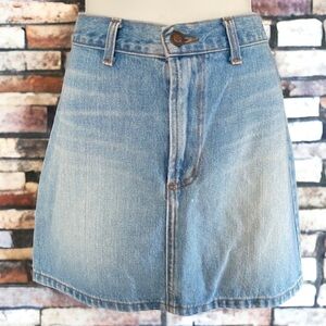 🤑 10/$100 Earl Jean blue denim mini casual flirty jean skirt M